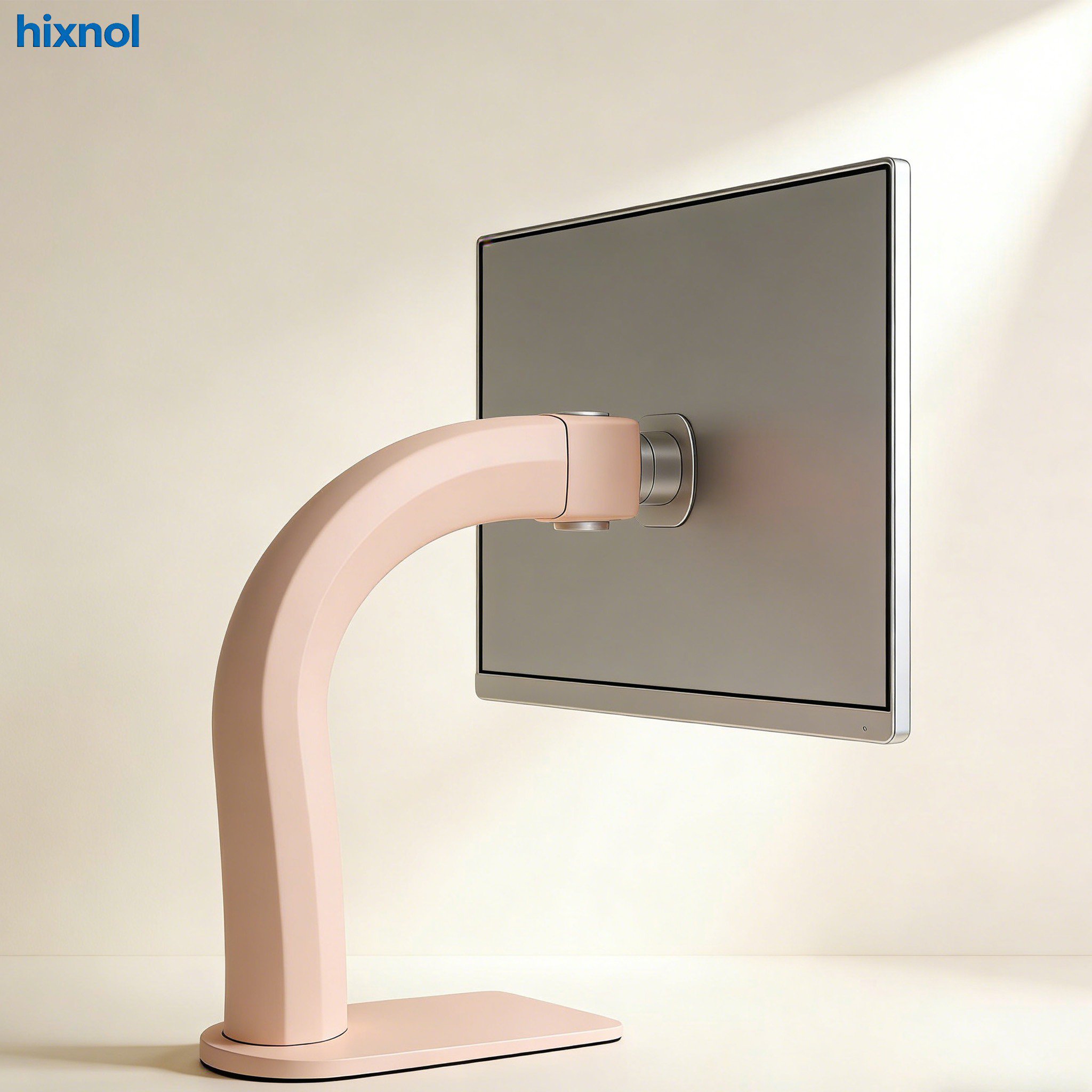 Ergonomic monitor stand elevating computer screen