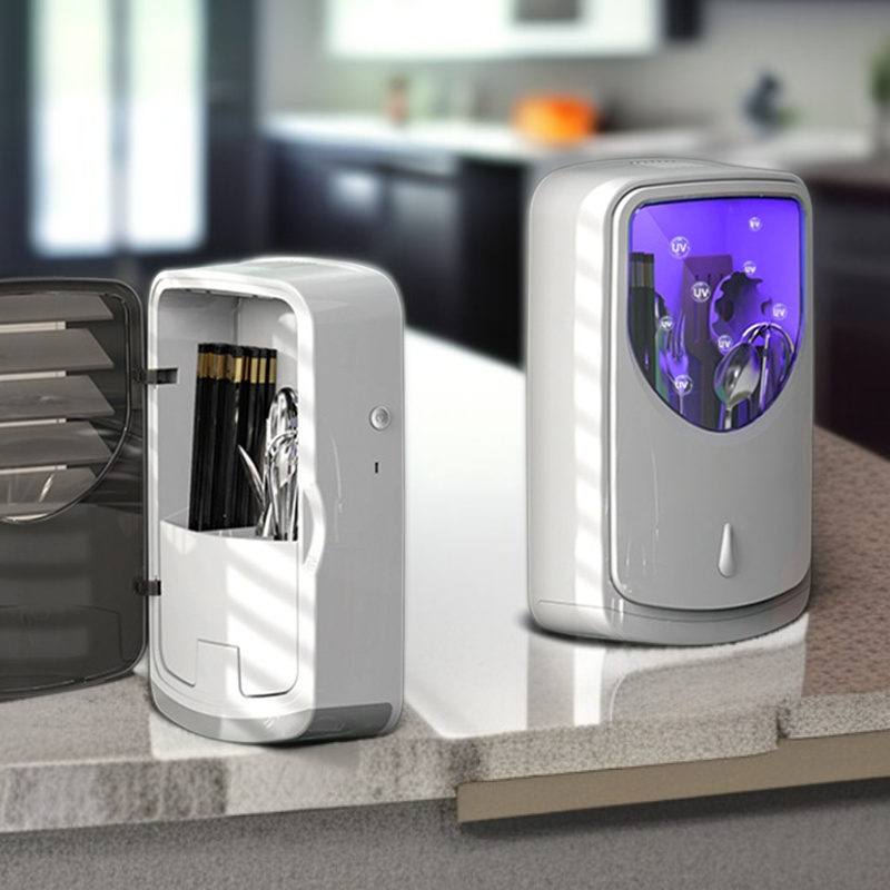 กล่องเก็บช้อนส้อมแบบแขวนผนัง ไม่ต้องเจาะผนัง ใส่ตะเกียบ ช้อน ส้อม มีช่องระบายน้ำ