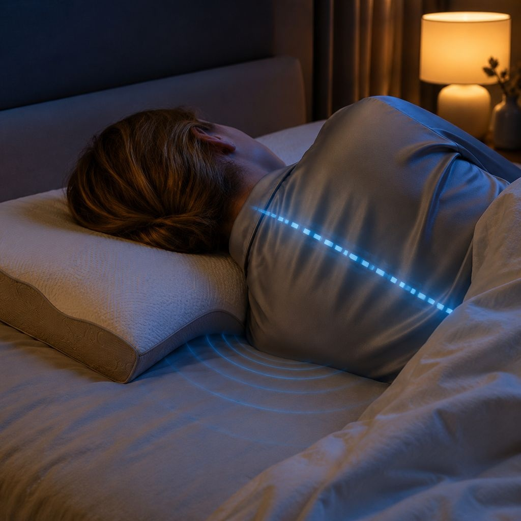 Almohada de memoria de presión cero para dormir profundamente, almohada para el cuello, almohada par