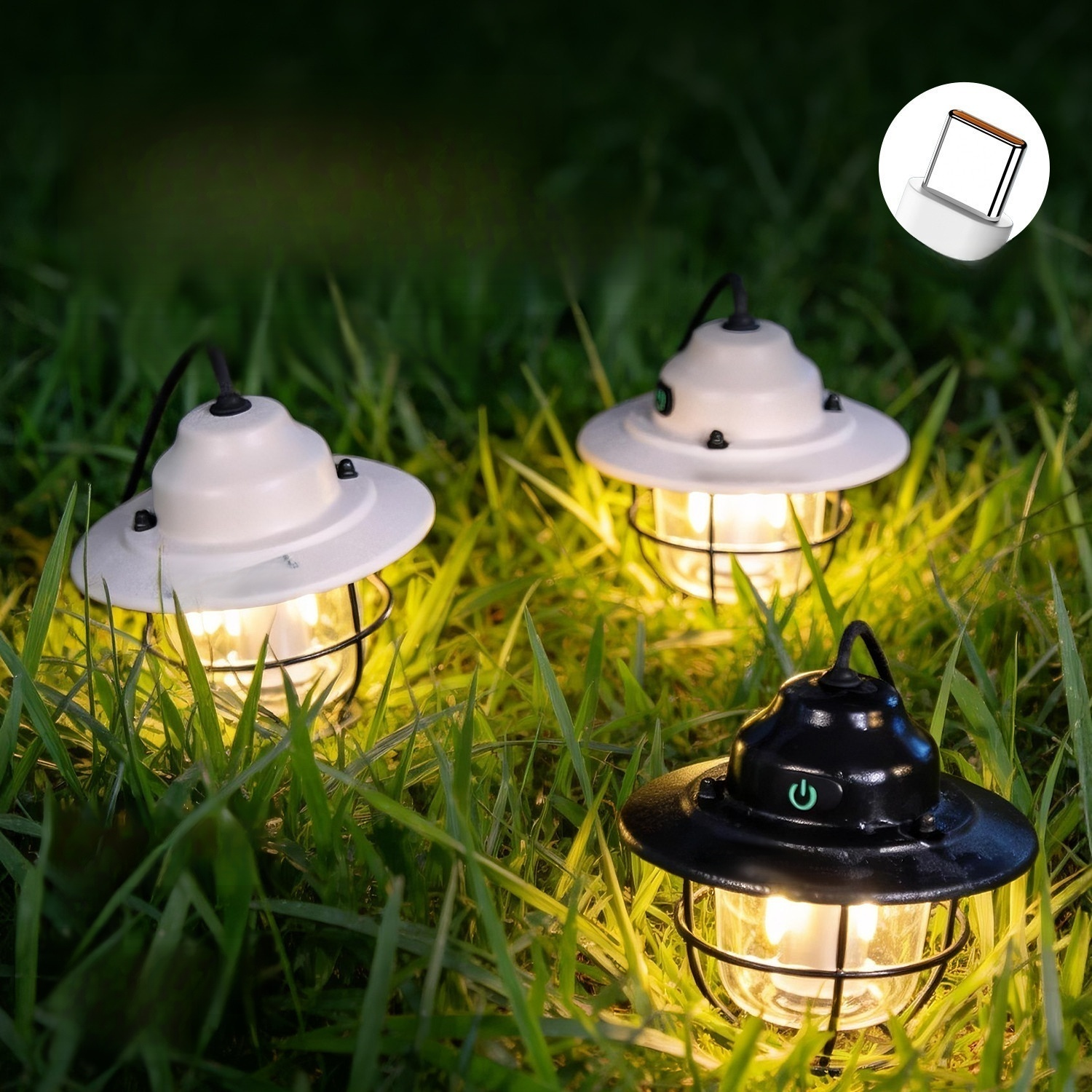 アウトドアヴィンテージ松ぼっくりランプ