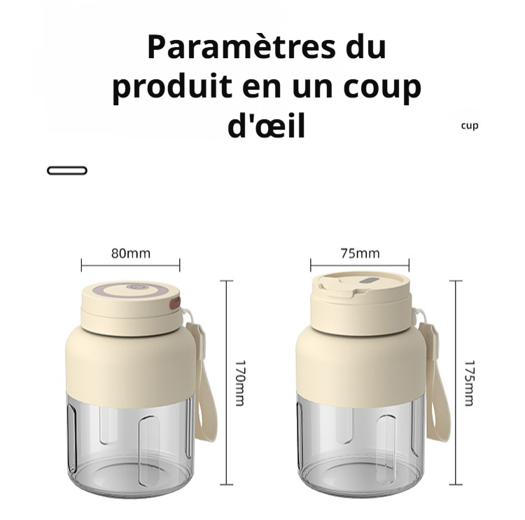 Extracteur de jus sans fil pour un usage quotidien à la maison