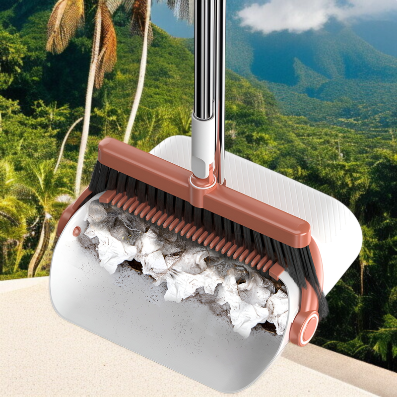 折りたたみ式家庭用ほうきとちりとりセットソフトほうき多機能キッチンとバスルームスクレーパーアーティファクト1個配送