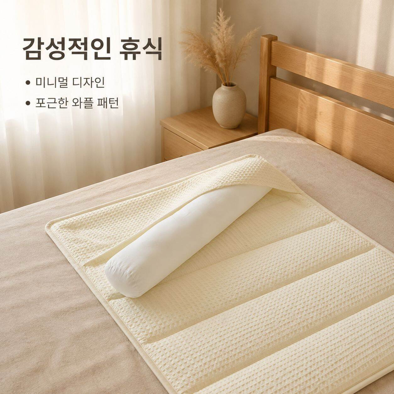 경추 전용 순면 원통형 경추 베개 쿠션 숙면 도움