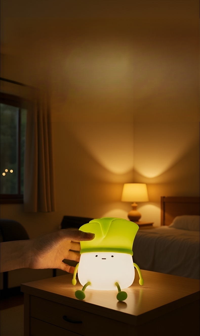 어린이 방에 어울리는 파 모양 램프