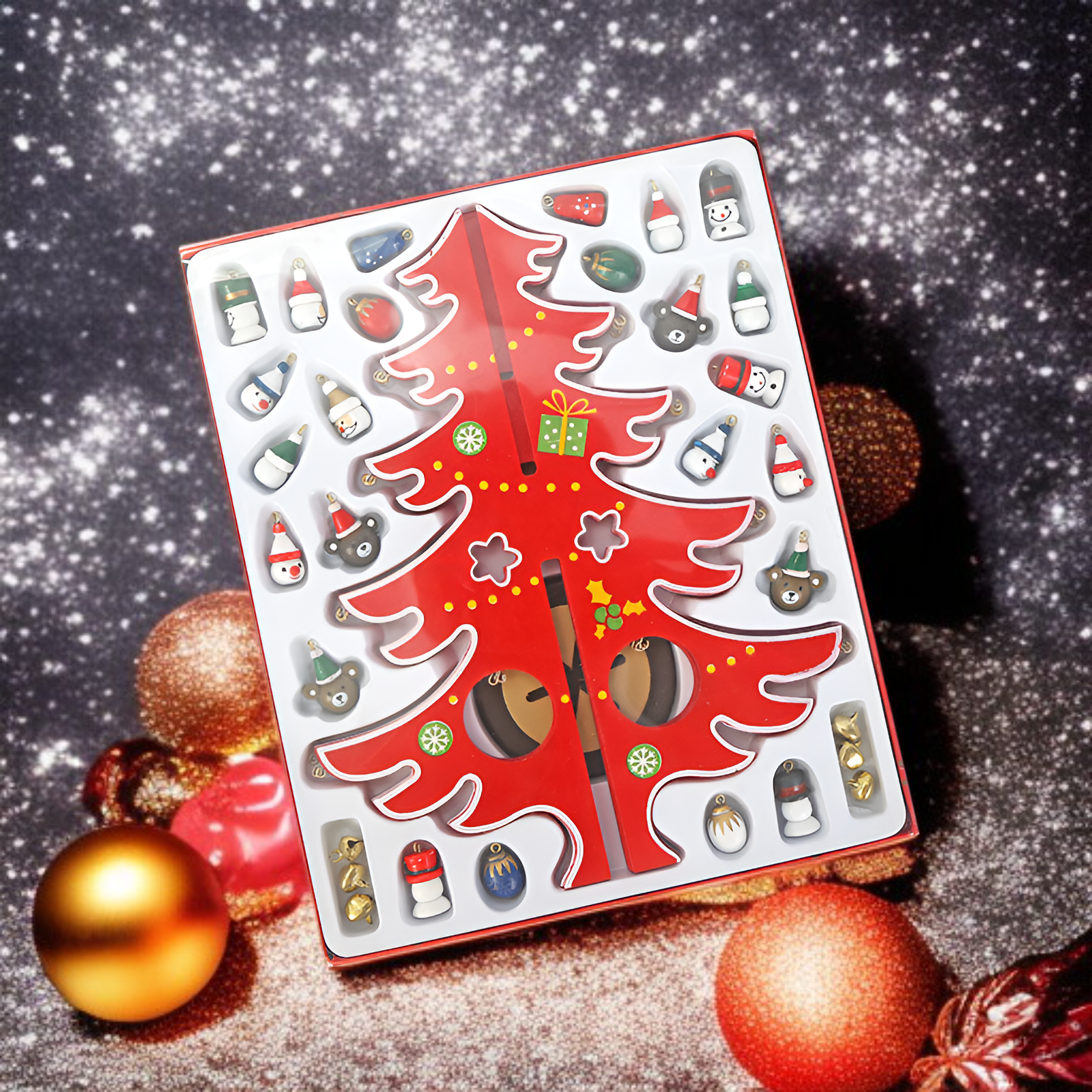 귀여운 작은 탁상용 나무 크리스마스 트리