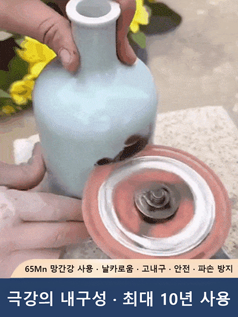 [튕김사고 제로/절대 안깨짐] 교체 없이 싹 자르는 '무적의 안전 디스크'