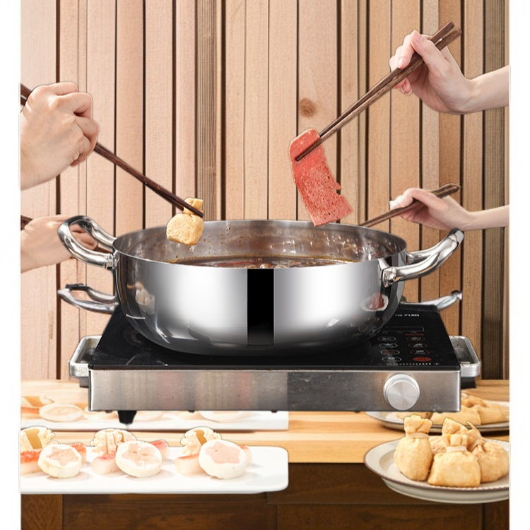 Thickened 316 Stainless Steel Double-Handle Soup Pot