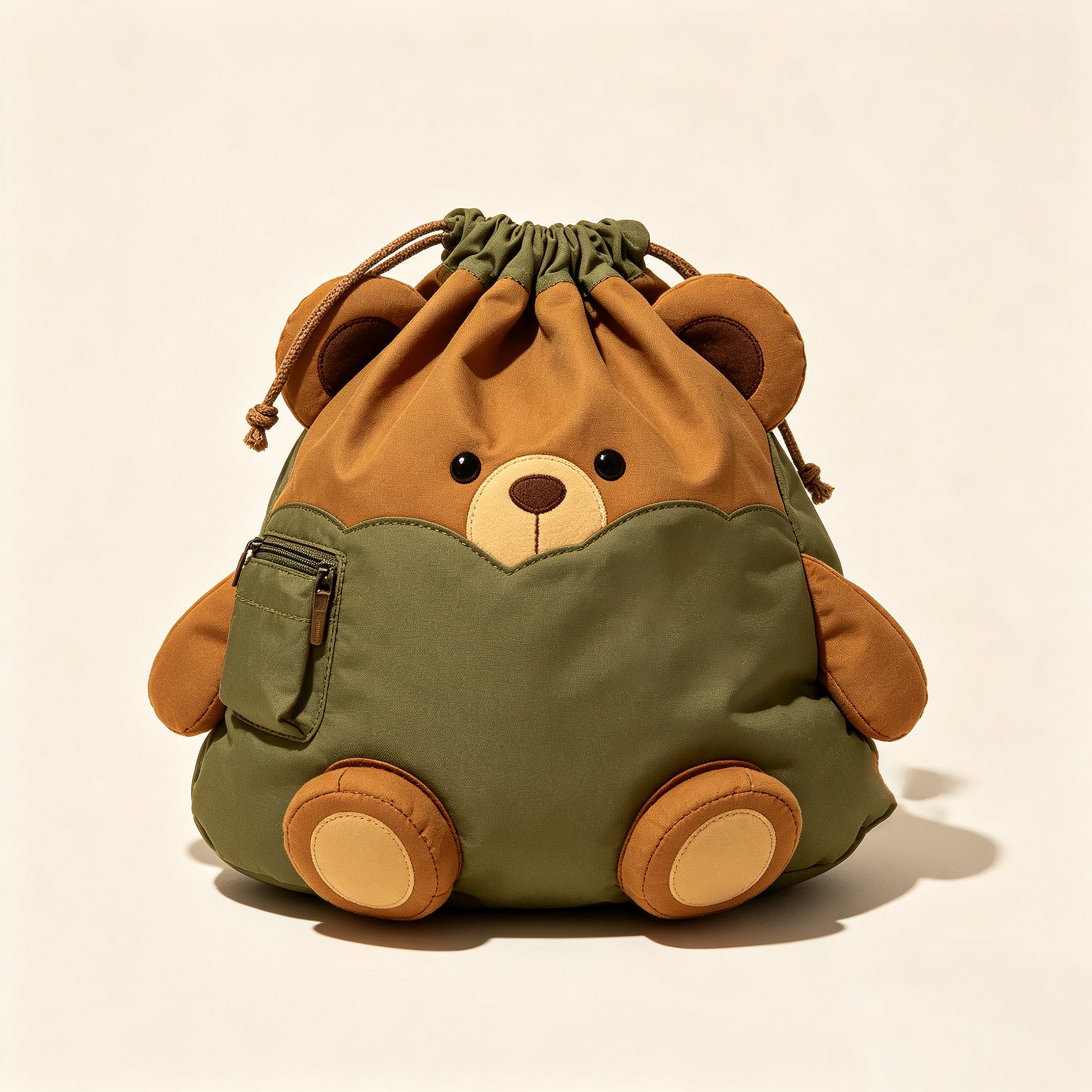 Bear Fun Drawstring Storage Bag