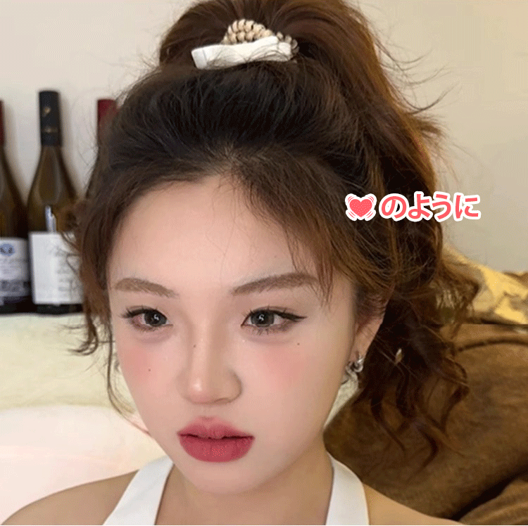 ロングリボン電話線ヘアバンド