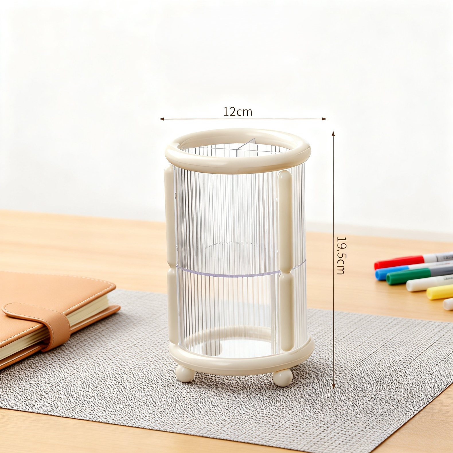 Multifunktionale Schminkpinsel-, Lippenstift- und Augenbrauenstift-Box