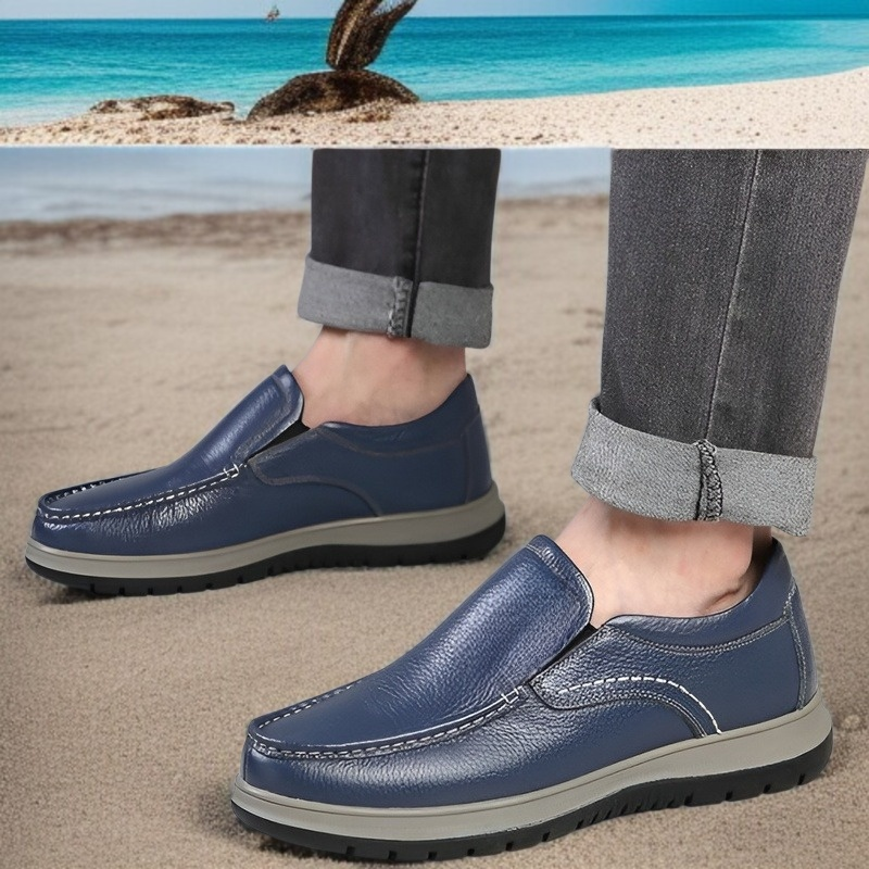 남성 비즈니스 구두 통풍 슬립온 로퍼 세트 남성 구두