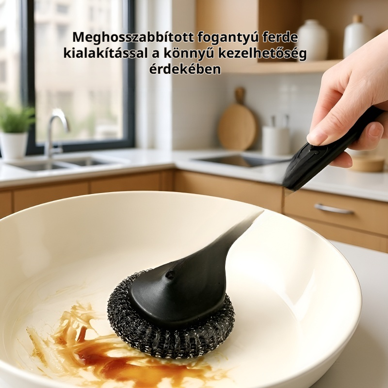 Rozsdamentes acél konyhai tisztító dörzsi 