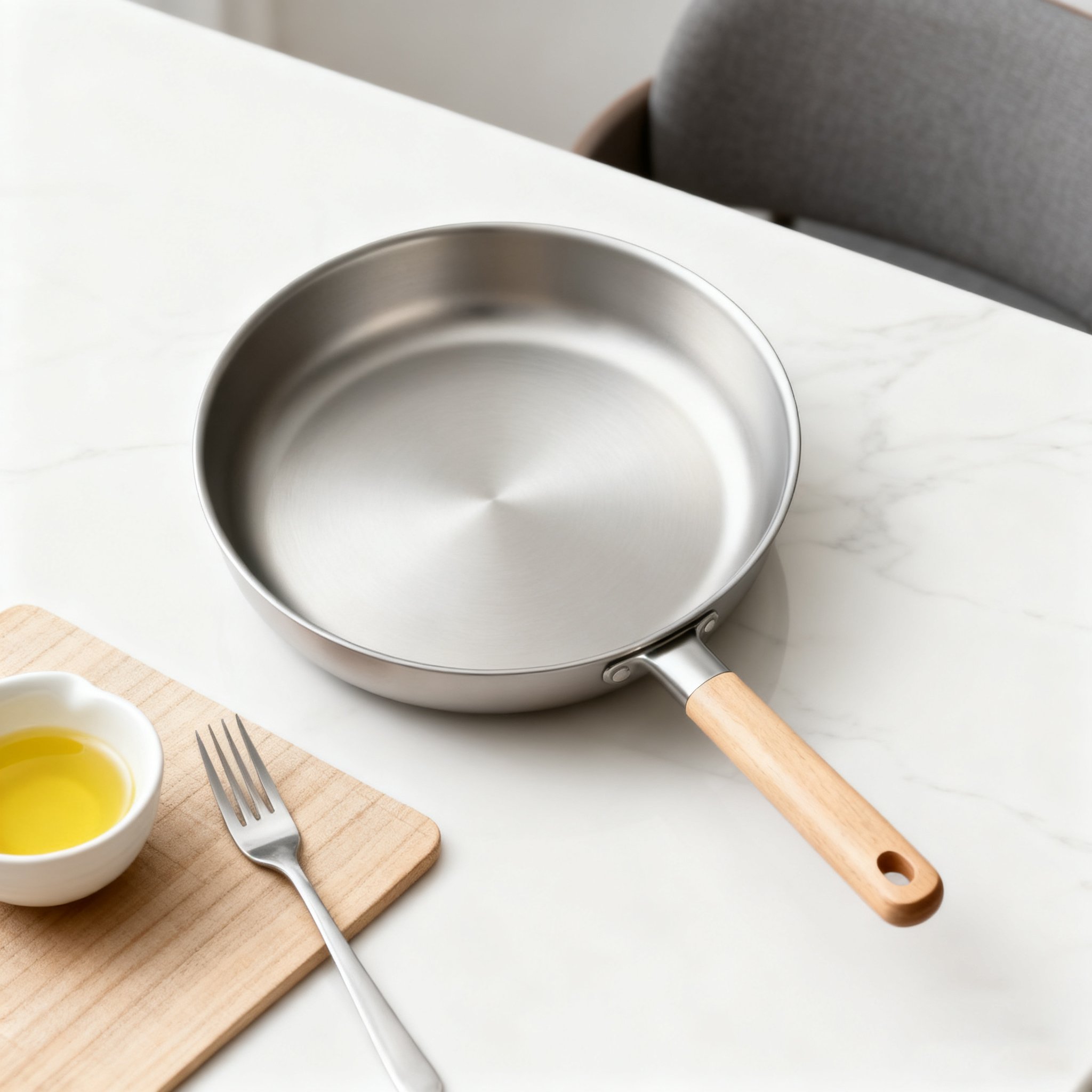 다용도 스테인리스 스틸 프라이팬 