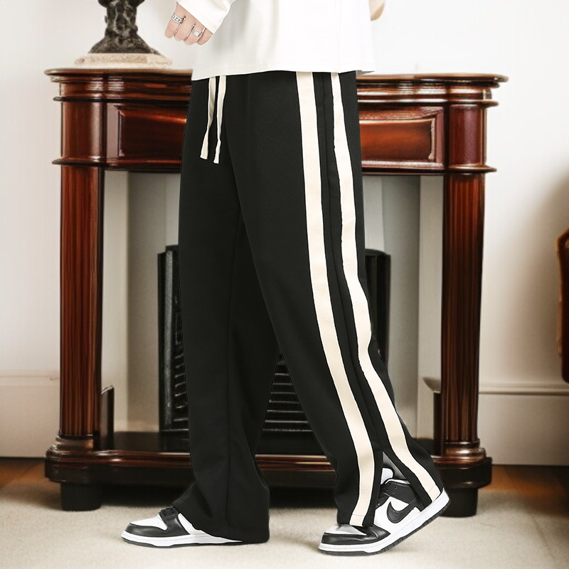 男性春秋カジュアルパンツゆるい長ズボンストレートカップル秋カジュアルパンツ