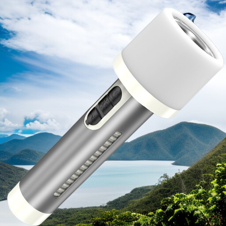 携帯型LEDキャンプランプ 充電式緊急ライト 屋外用レッド