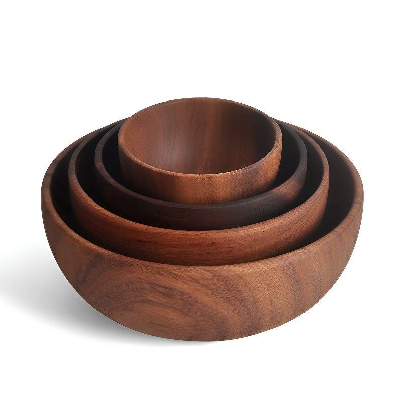 ชามไม้พอลวูดแท้ ชามสลัด ถาดผลไม้ ถาดถั่วแห้ง ธัญพืช ถาดตื้นไม้