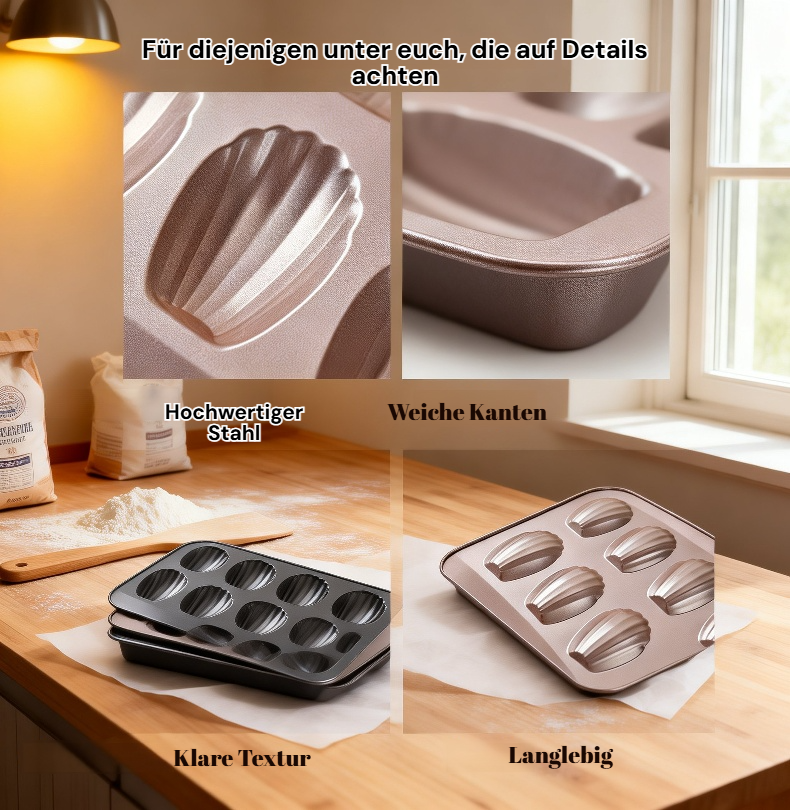 Backzubehör für französische Gebäckliebhaber – Muschelkeksform