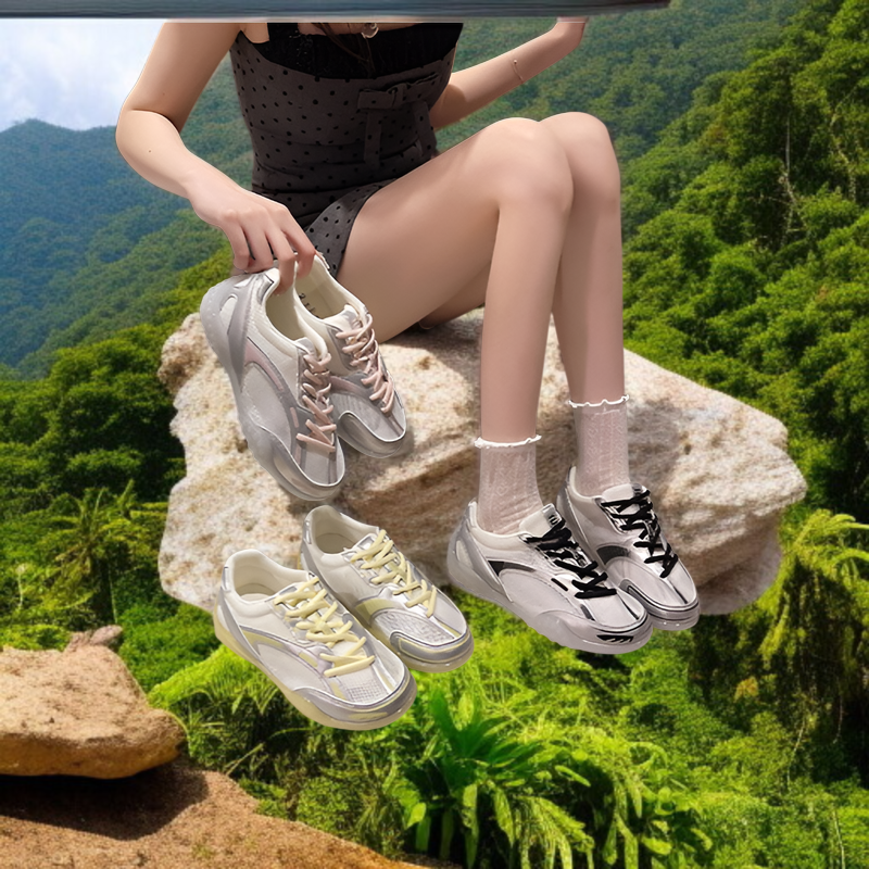夏用メッシュ通気性デクスターシューズレディース新作薄型多用途スポーツシューズ軽量ソフトソールスポーツカジュアルシューズ