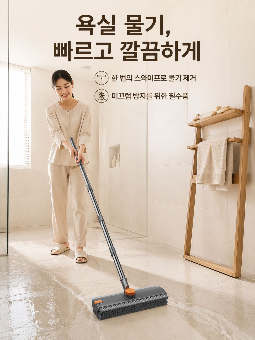 다기능 360도 회전 V자형 걸레