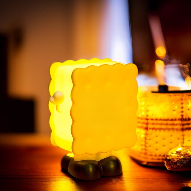 귀여운 쿠키 베이킹기 분위기 램프, 침실 침대 옆 충전 무드등