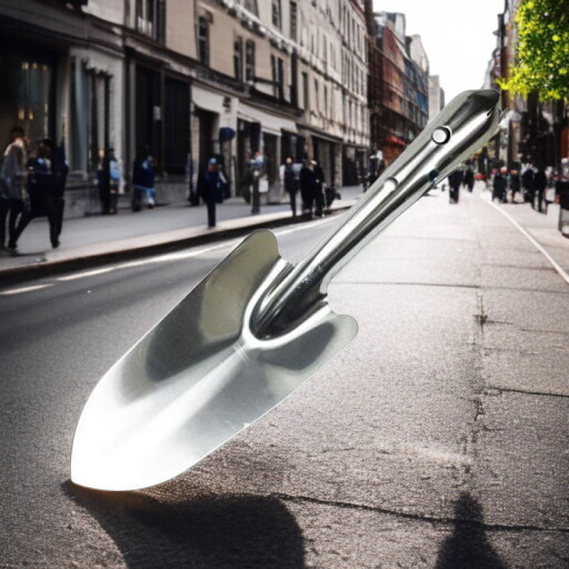 모든 강철 녹슬지 않는 작은 삽