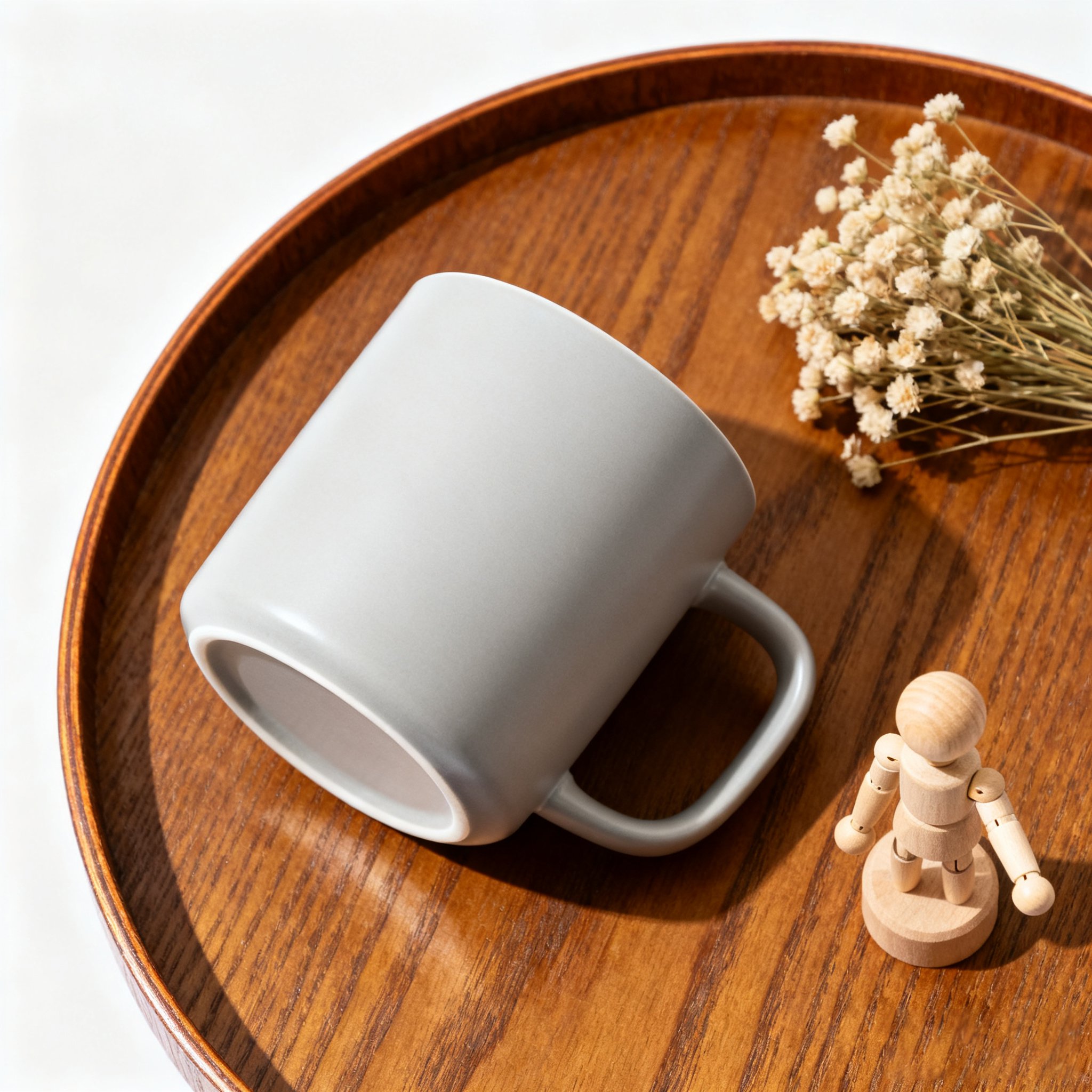 Grauer Kaffeebecher Set aus 2 Stück