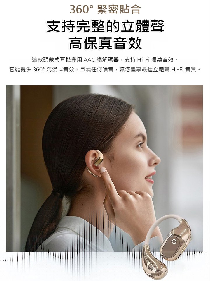 180°旋轉開放式OWS藍牙耳機
