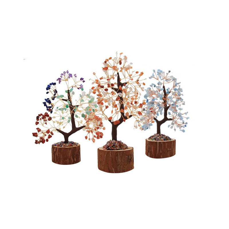 カラフルな天然クリスタルツリー