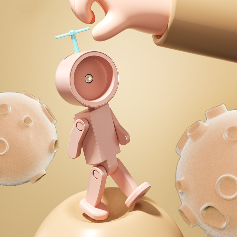 우주인 디자인 창의 무드등