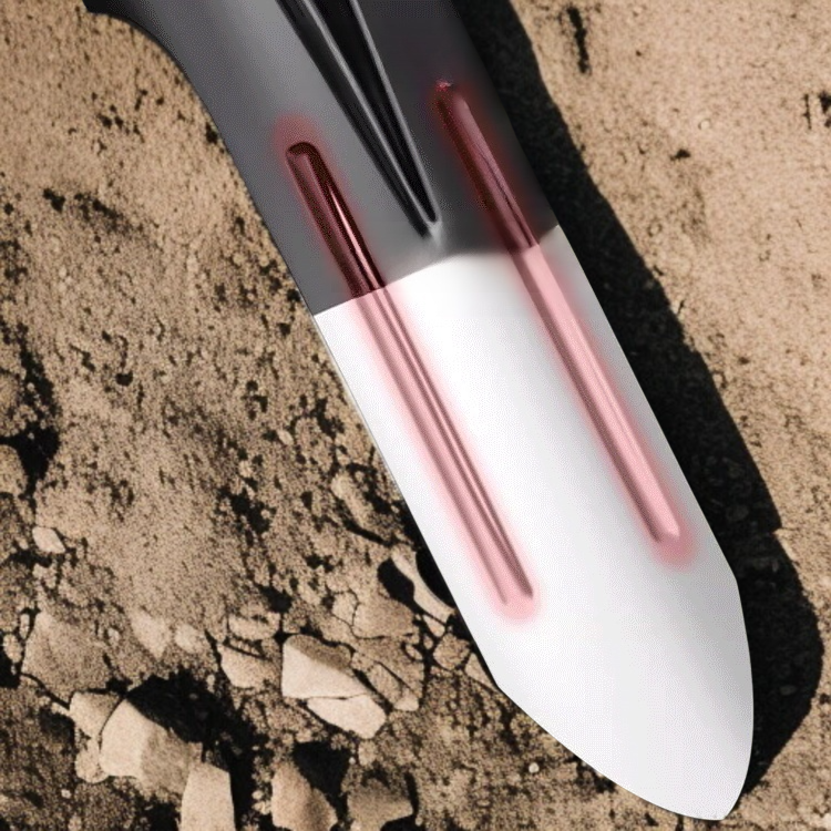 延長マンガン鋼シャベル 尖ったシャベル 丸みを帯びたヘッド 太くなった ガーデンヤム緩め掘り溝専用スペード