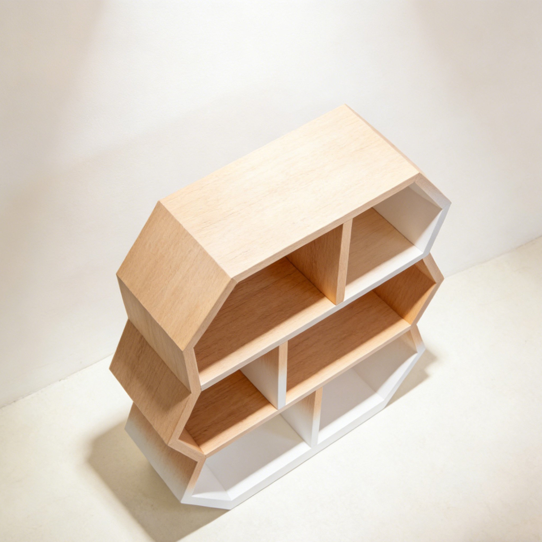 Multi-functional Storage Cabinet with open shelves and closed compartments