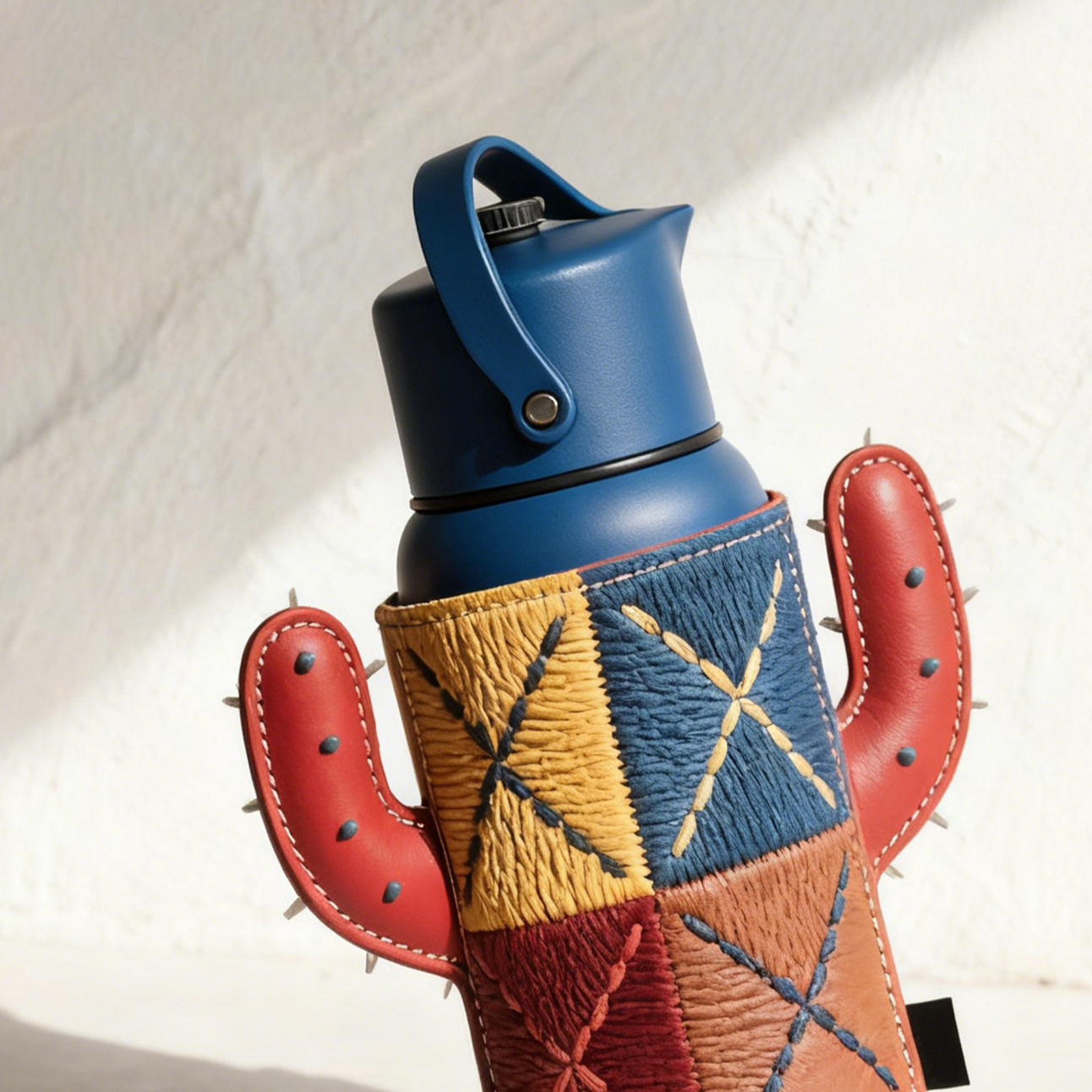 어린이 선인장 모양 보온병 전면 이미지