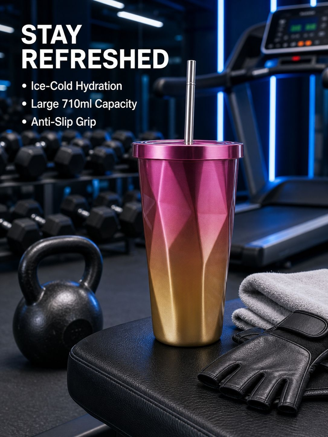 Starbucks Colorful Gradient Stainless Steel Cup Hot & Cold