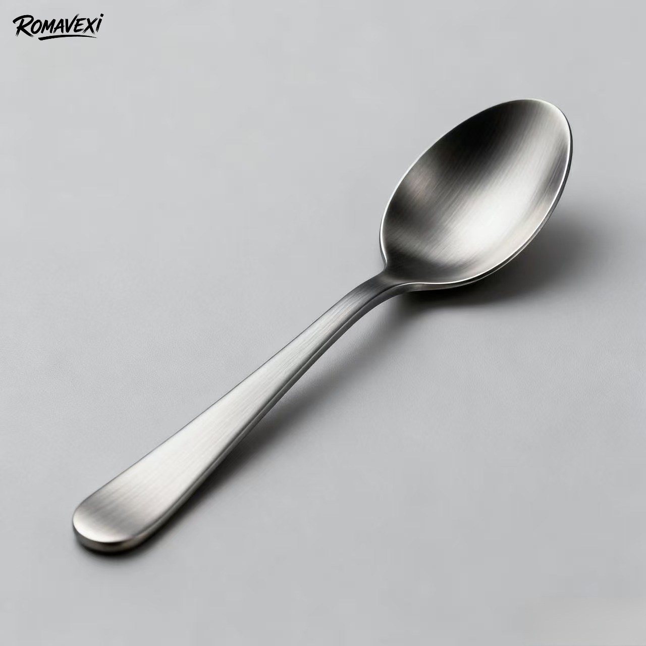 家庭用316ステンレス鋼スプーン、食品グレード、長柄丸スプーン（8本）
