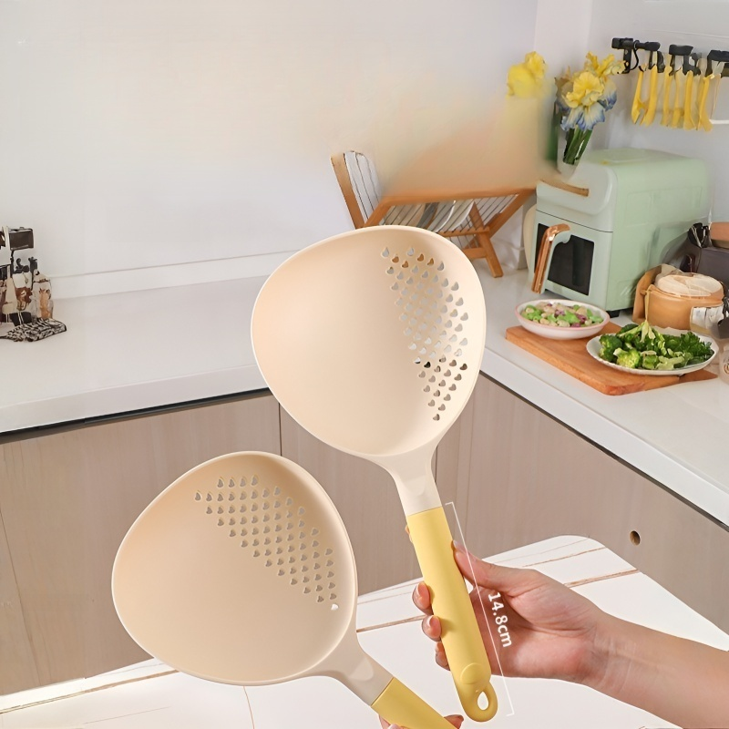 주방용 라지 나일론 국자 겸용 그물 국자