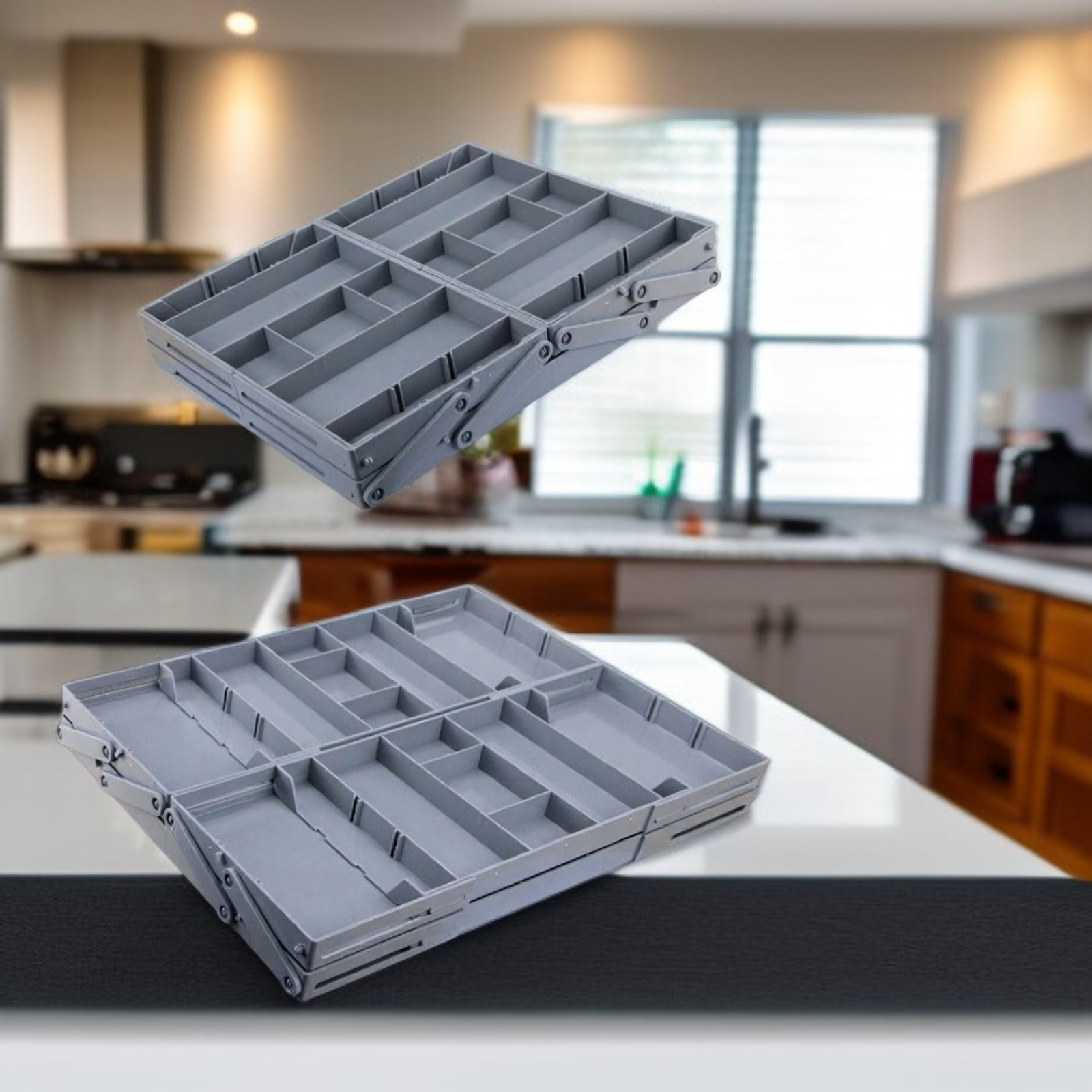 Solución de organización para cajones de cocina