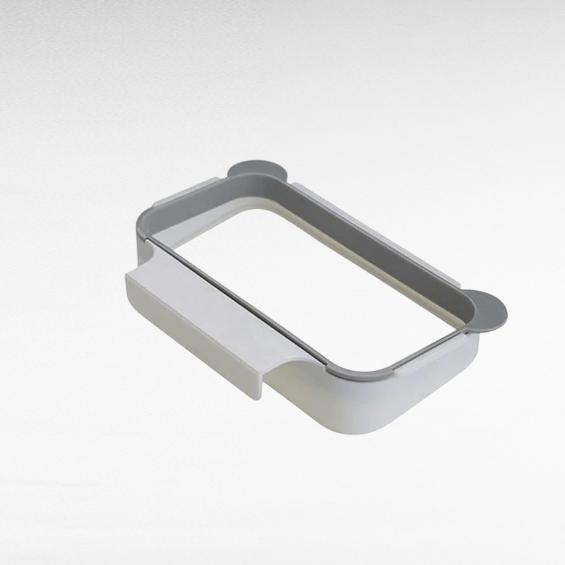 문 뒤 수납장 부착형 쓰레기통 및 봉투 걸이 세트