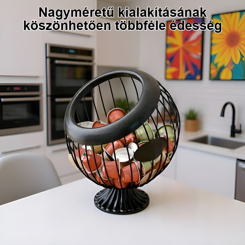 Díszes cukorkatároló tányér elegáns megjelenéssel