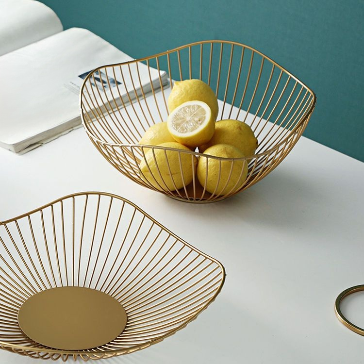 仿蓮葉鐵製水果盤