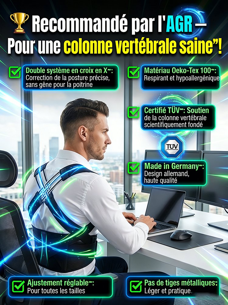 Correcteur de posture indispensable pour soins corporels