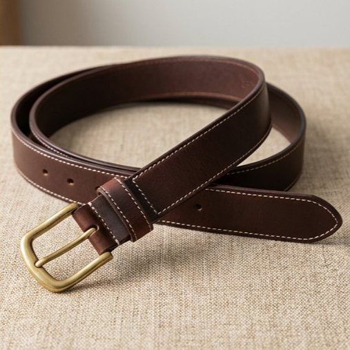 트렌디한 여성 패션 벨트 착용 예시