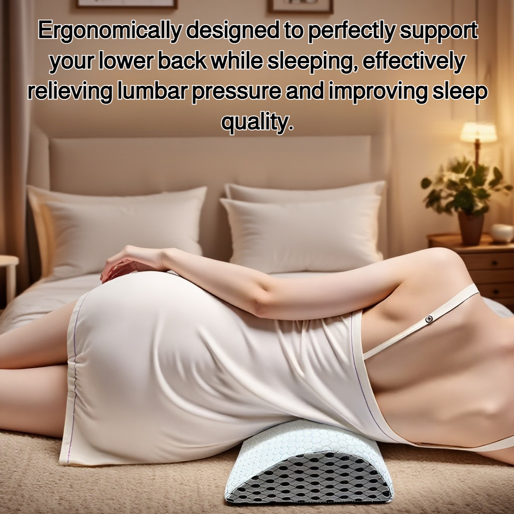 Special lumbar support pad for sleeping on bed