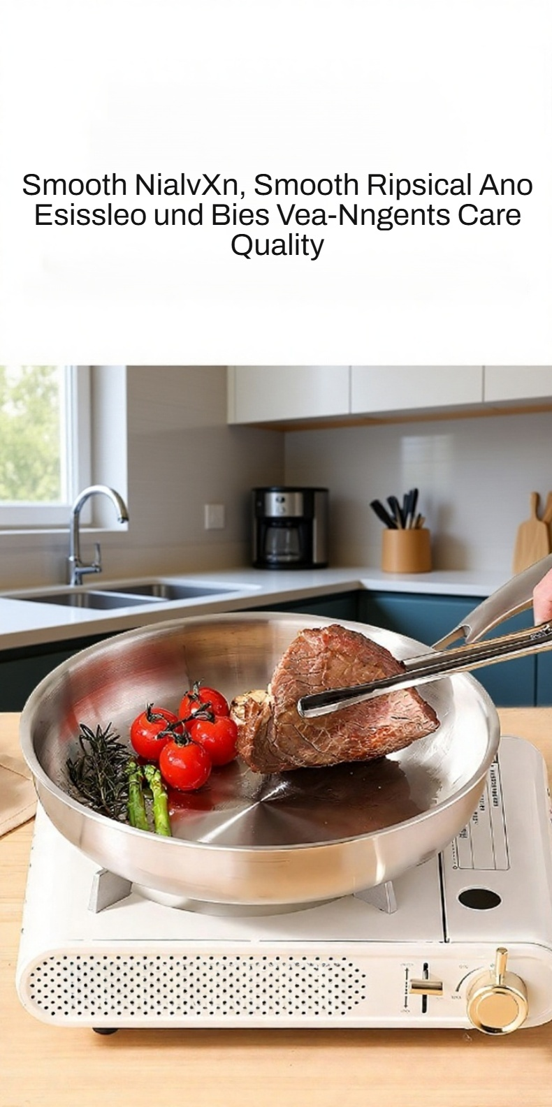 Kratzfester Edelstahl-Topf in moderner Küche