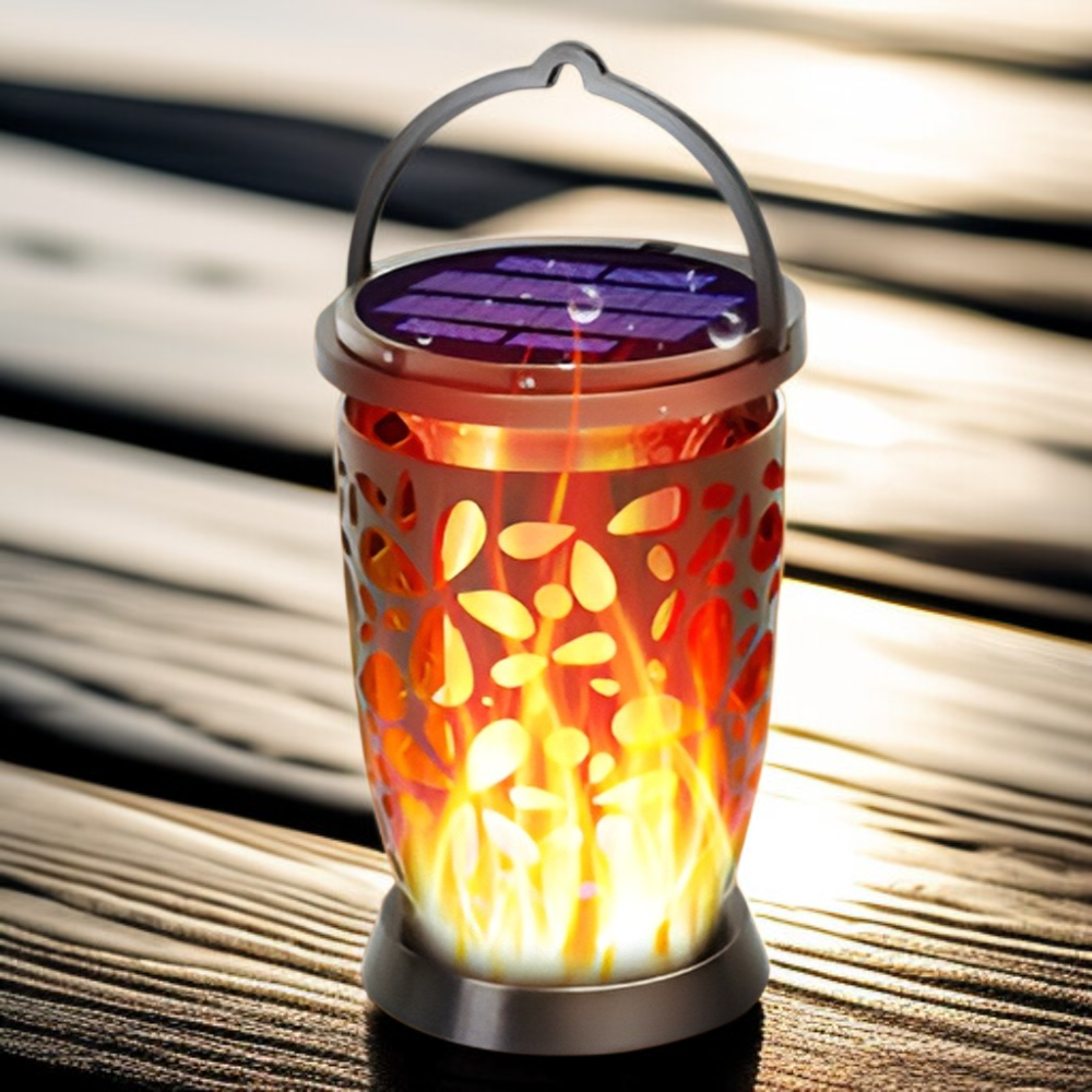 LED戶外太陽能火焰燈