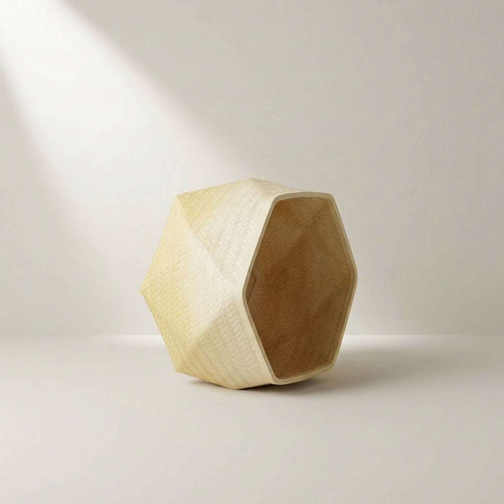 手作り編み収納バスケット