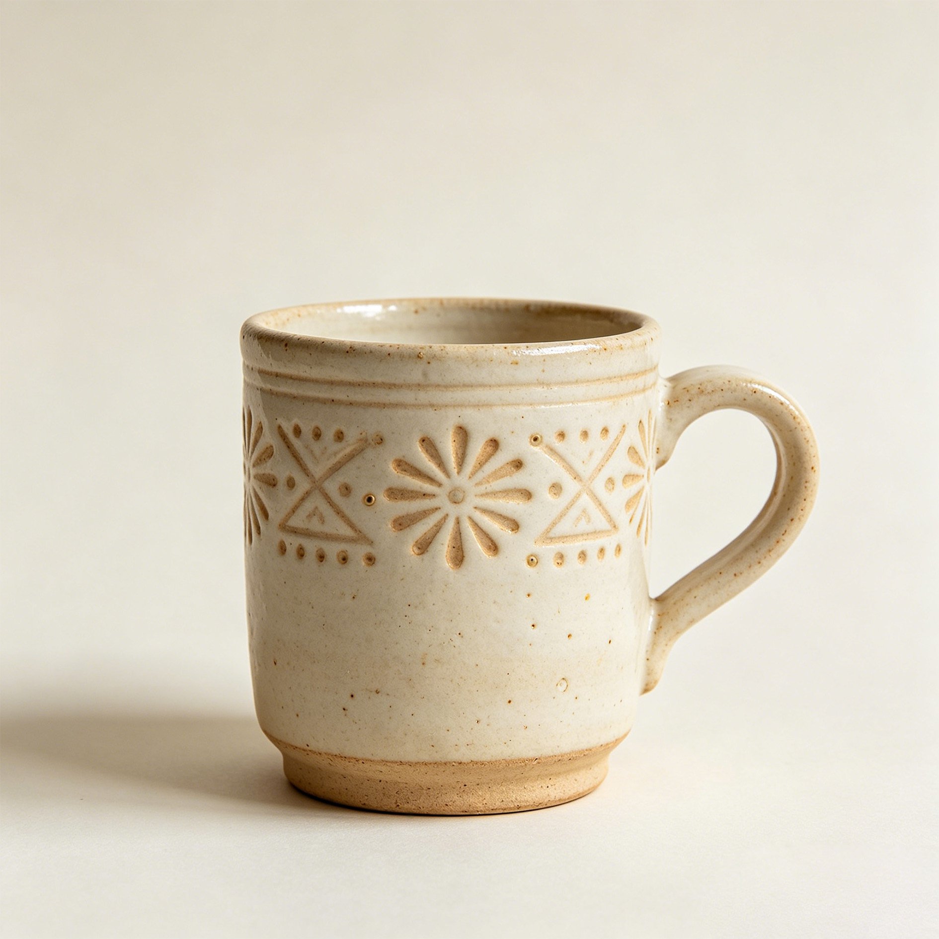 Taza de cerámica hecha a mano