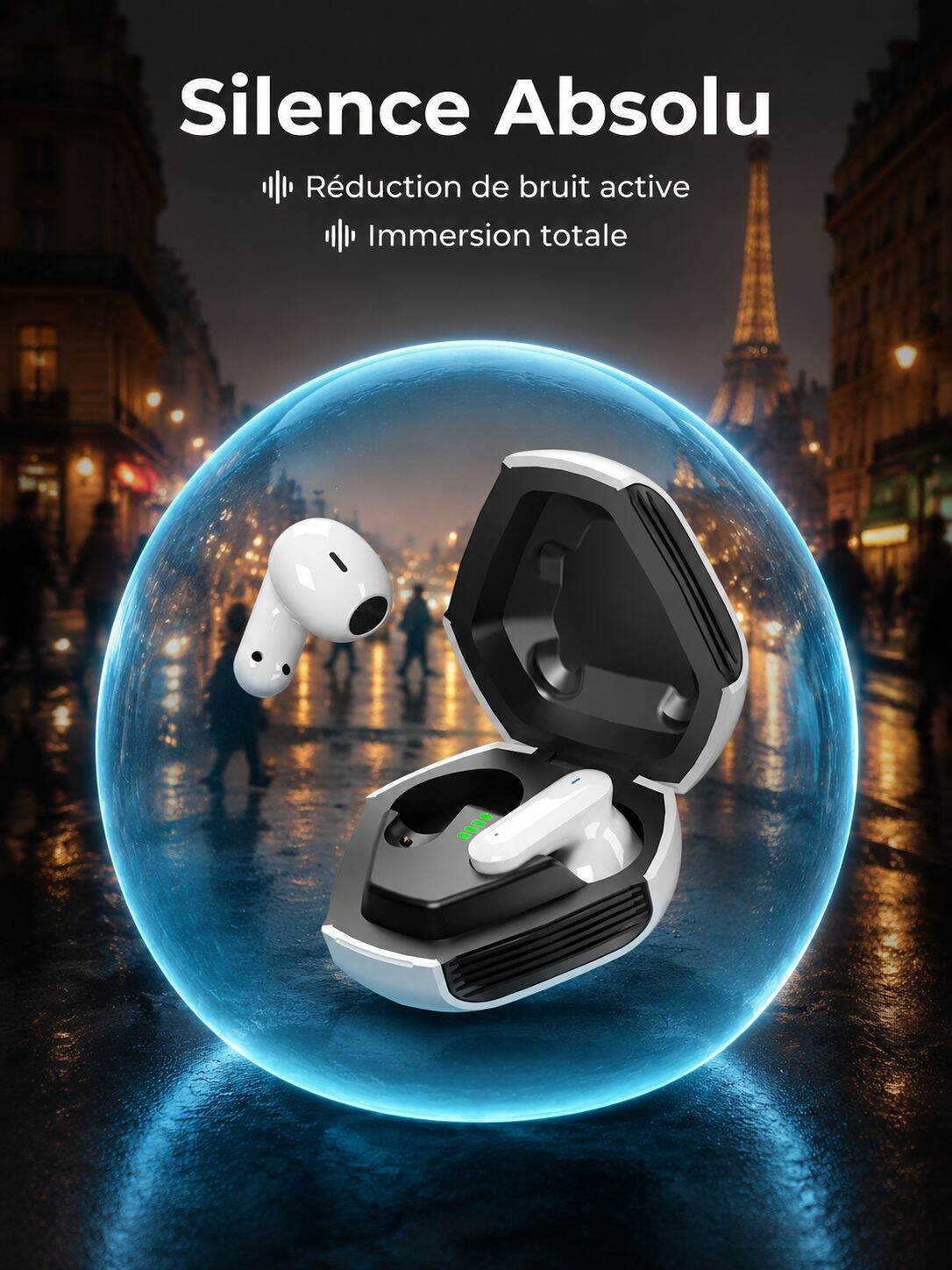 Casque Bluetooth à Réduction de Bruit
