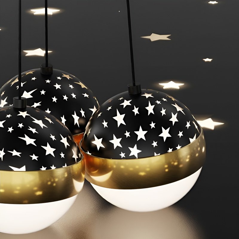 Lámpara colgante LED de forma esférica