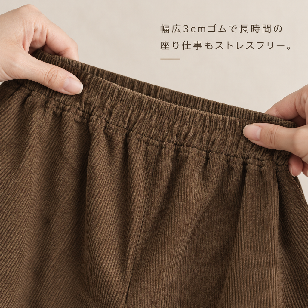 春秋冬向け 新作 コーデュロイ 女性用 ハーレムパンツ