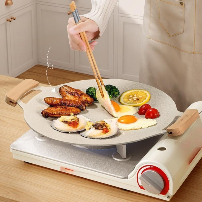 鉄板焼きポータブルガスグリルパン